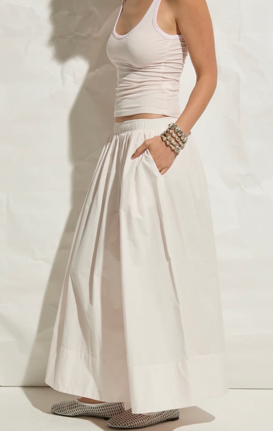 Kate Skirt Salsa Rosa ASHER THE LABEL - The Poolclub Monaco
