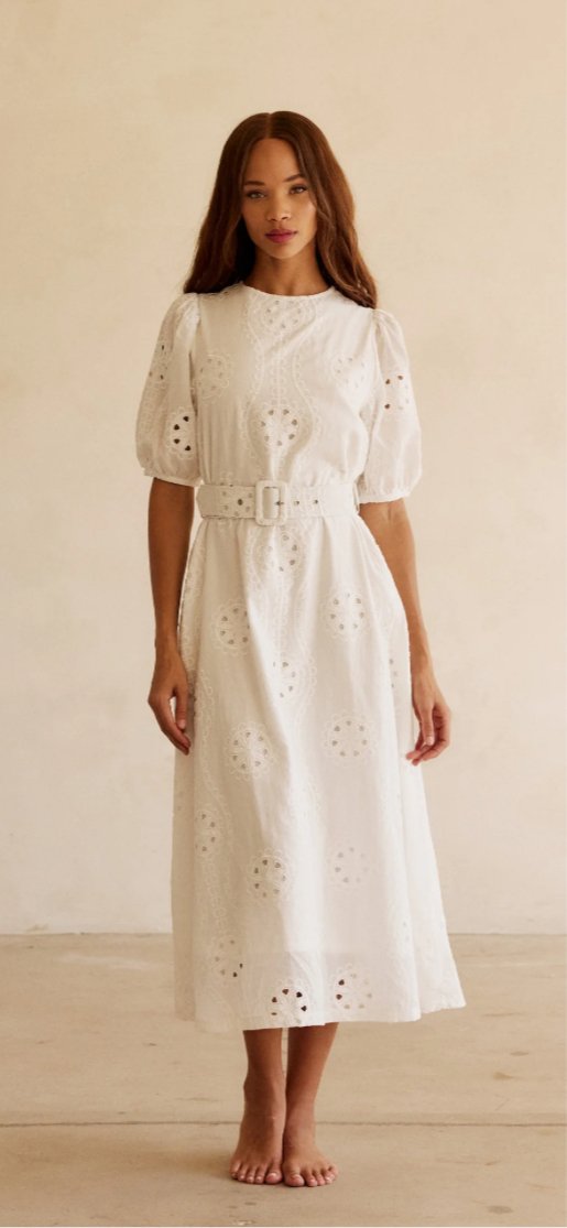 Liana Dress White BTB Los Angeles - The Poolclub Monaco