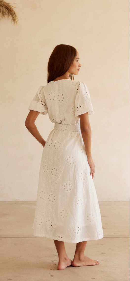 Liana Dress White BTB Los Angeles - The Poolclub Monaco