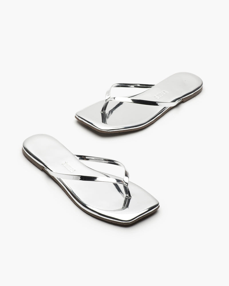 Lily Square Toe Chrome TKEES - The Poolclub Monaco