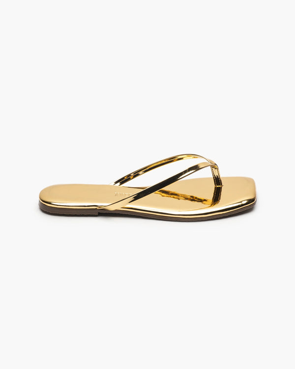 Lily Square Toe Gold Mirror TKEES - The Poolclub Monaco