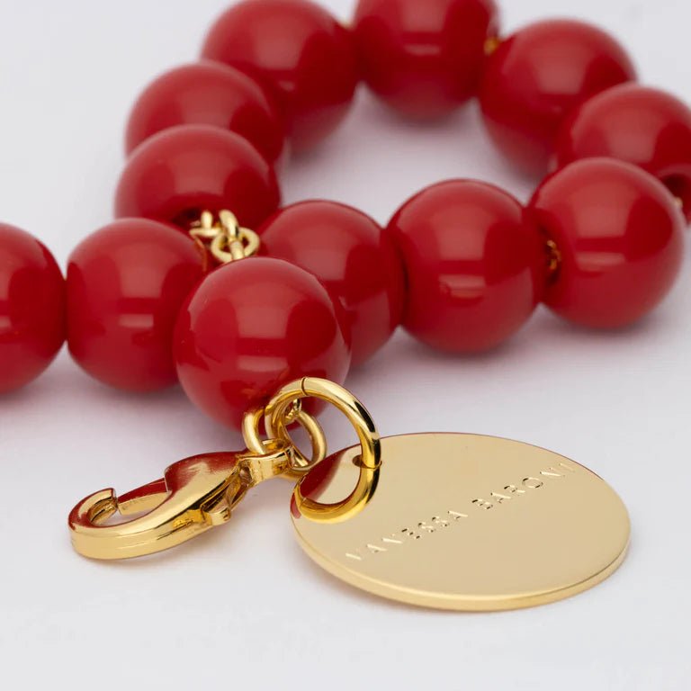 MINI BEADS BRACELET SCARLET RED VANESSA BARONI - The Poolclub Monaco