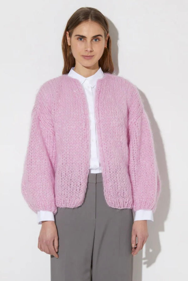 Mohair Bomber Cardigan Rose MAIAMI - The Poolclub Monaco