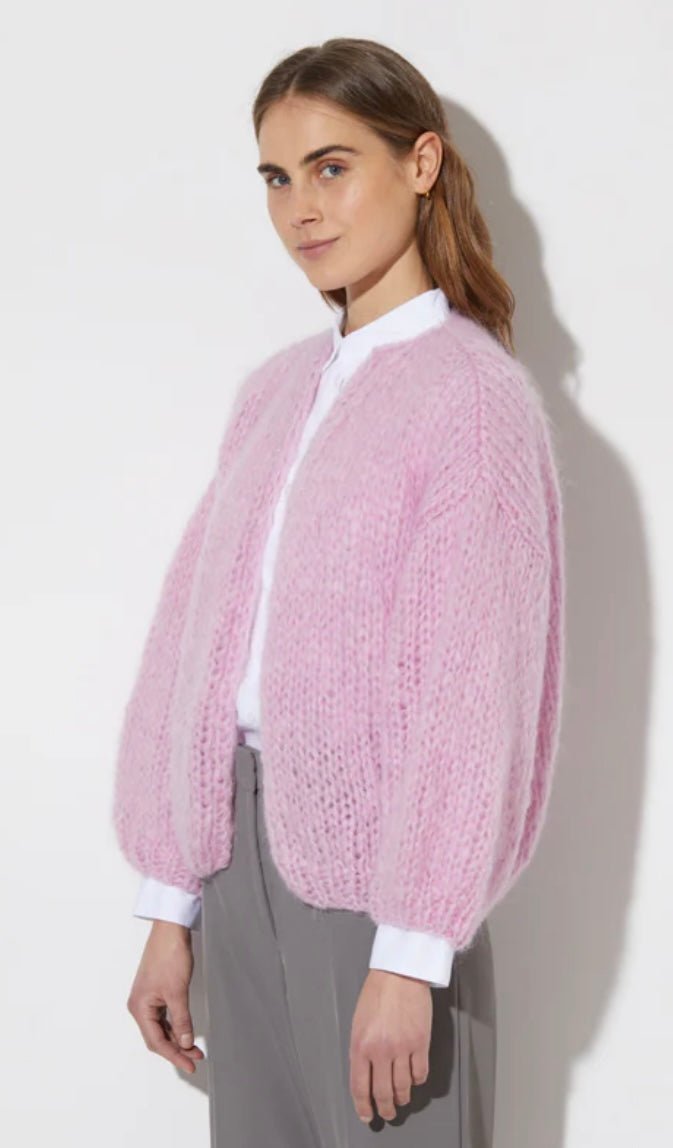 Mohair Bomber Cardigan Rose MAIAMI - The Poolclub Monaco