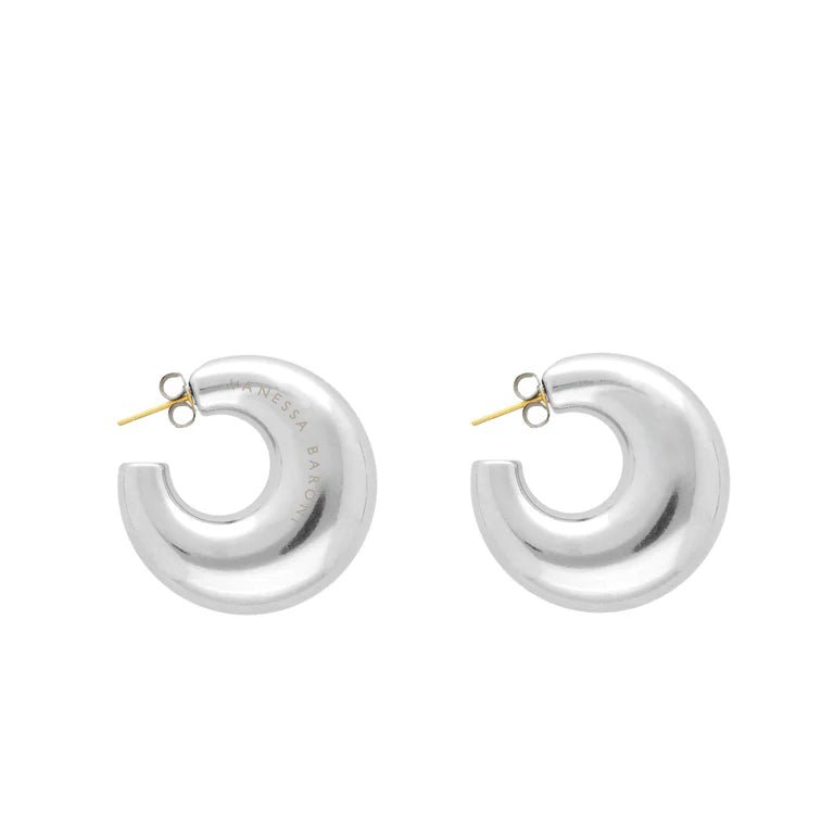 MOON EARRING SILVER VANESSA BARONI - The Poolclub Monaco