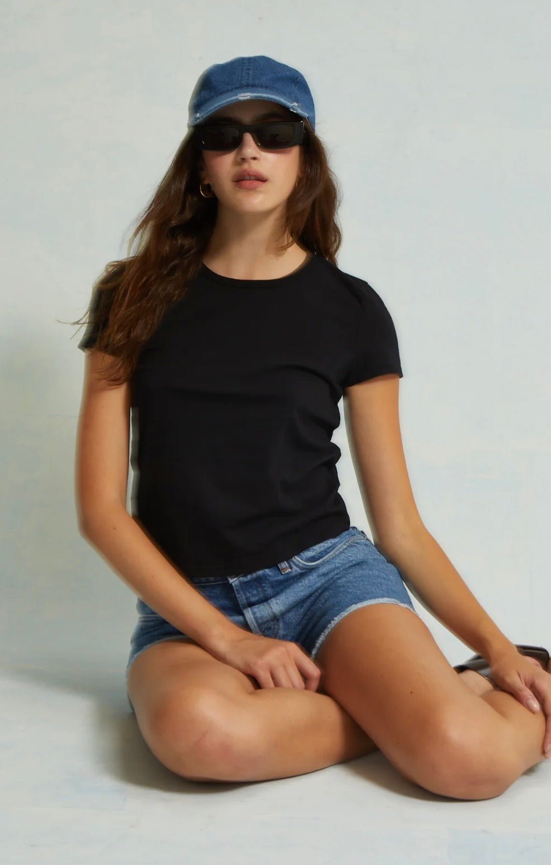 Noé Baby Tee Noir ASHER THE LABEL - The Poolclub Monaco