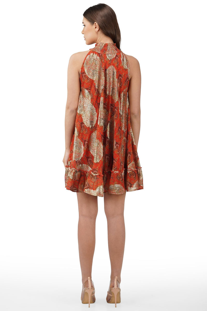 Omnia High Neck Short Dress AMERICA&BEYOND - The Poolclub Monaco