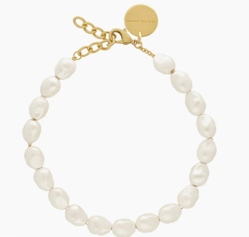 Organic Pearl Necklace Short VANESSA BARONI - The Poolclub Monaco