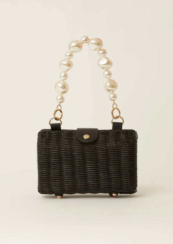 Page Pearl Clutch Black BTB Los Angeles - The Poolclub Monaco