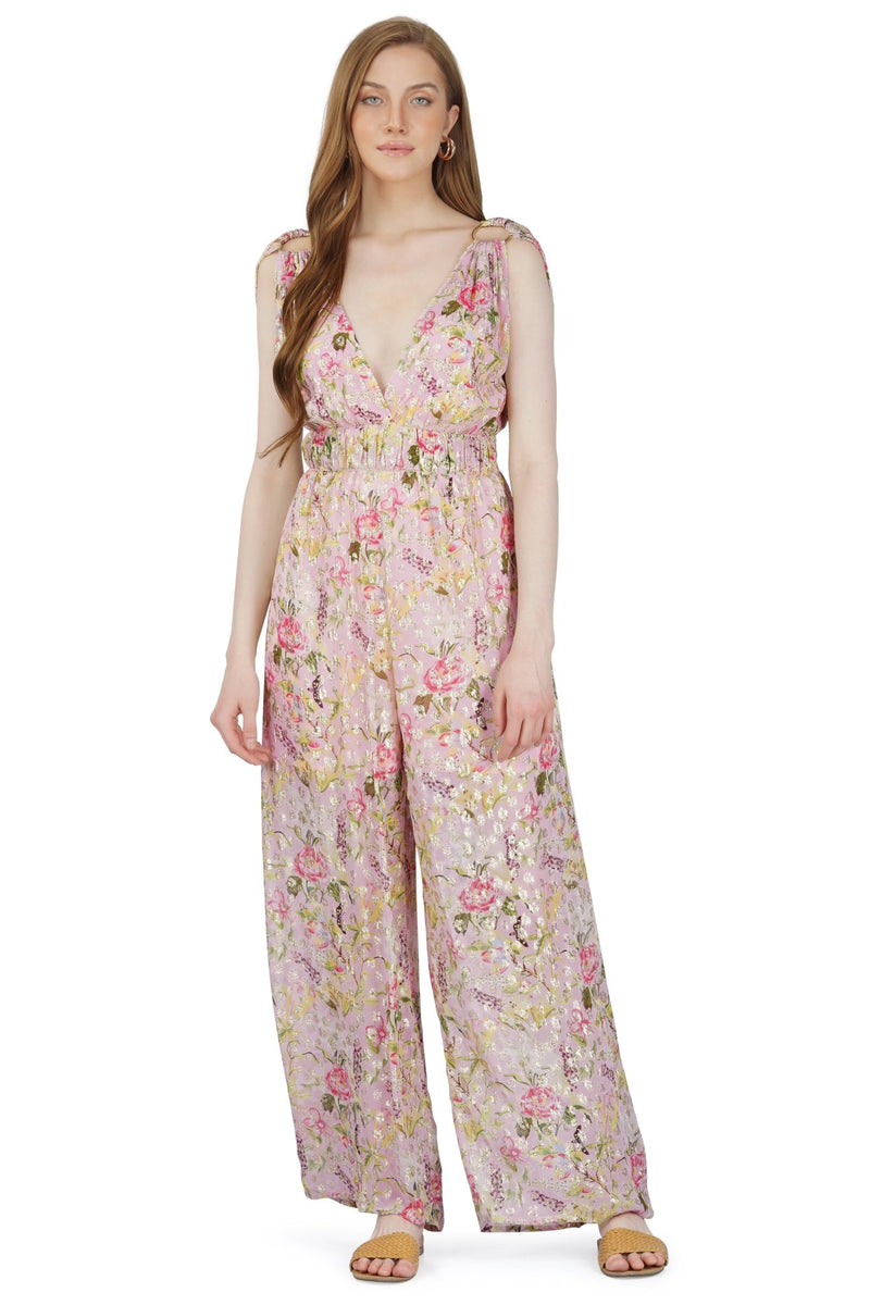 Pink BloomingDale Lurex Jumpsuit AMERICA&BEYOND - The Poolclub Monaco