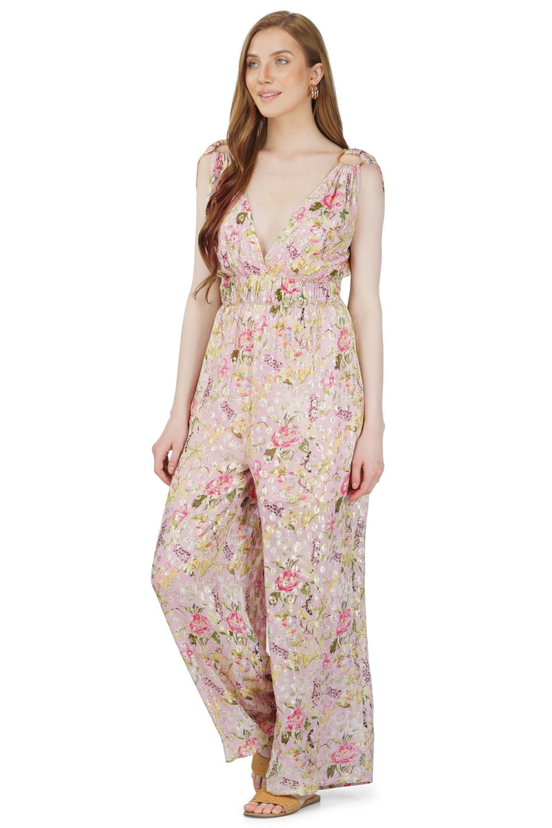 Pink BloomingDale Lurex Jumpsuit AMERICA&BEYOND - The Poolclub Monaco