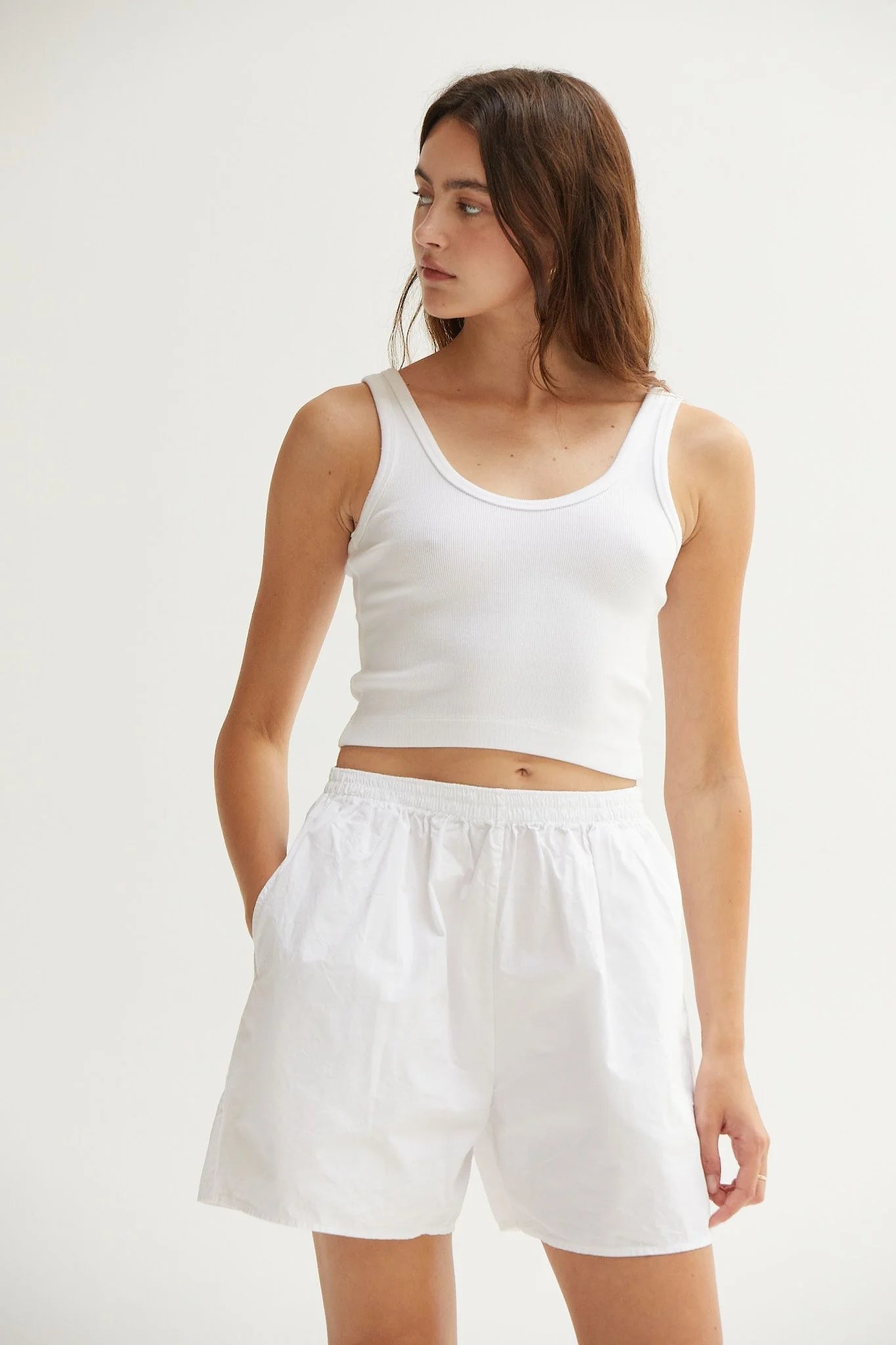 Raya Tank Optic White ASHER THE LABEL - The Poolclub Monaco