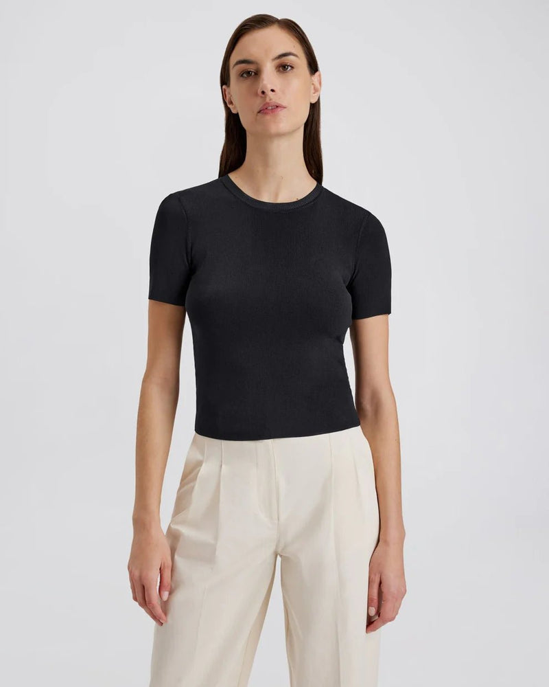 Riada Top Noir SOLID&STRIPED - The Poolclub Monaco