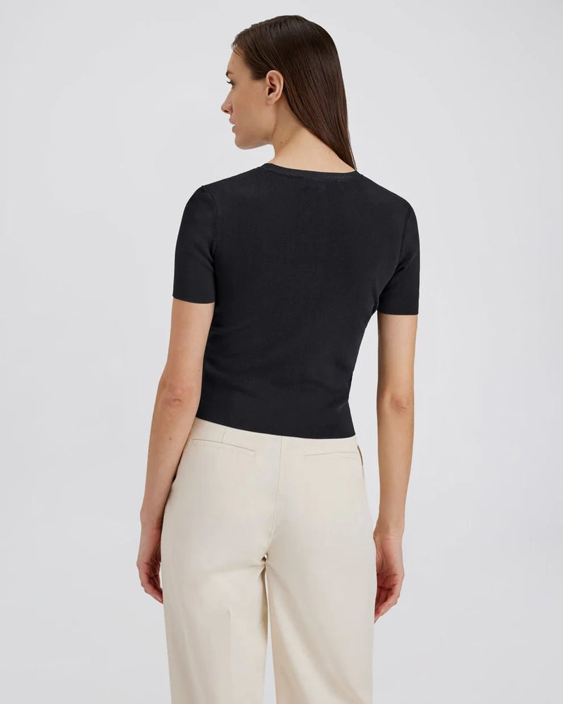 Riada Top Noir SOLID&STRIPED - The Poolclub Monaco