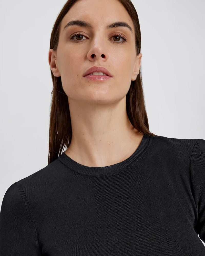 Riada Top Noir SOLID&STRIPED - The Poolclub Monaco