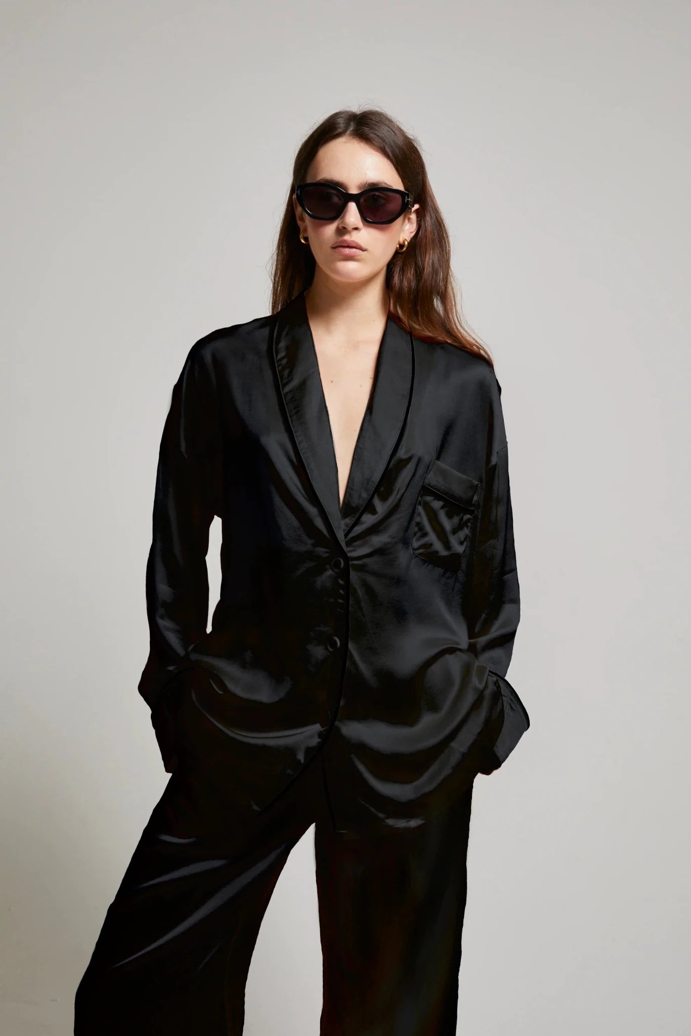 Sloane Jacket Noir ASHER THE LABEL - The Poolclub Monaco