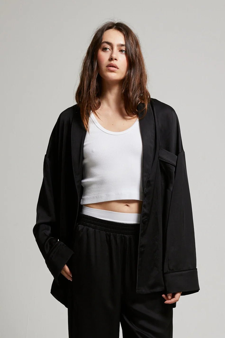 Sloane Jacket Noir ASHER THE LABEL - The Poolclub Monaco
