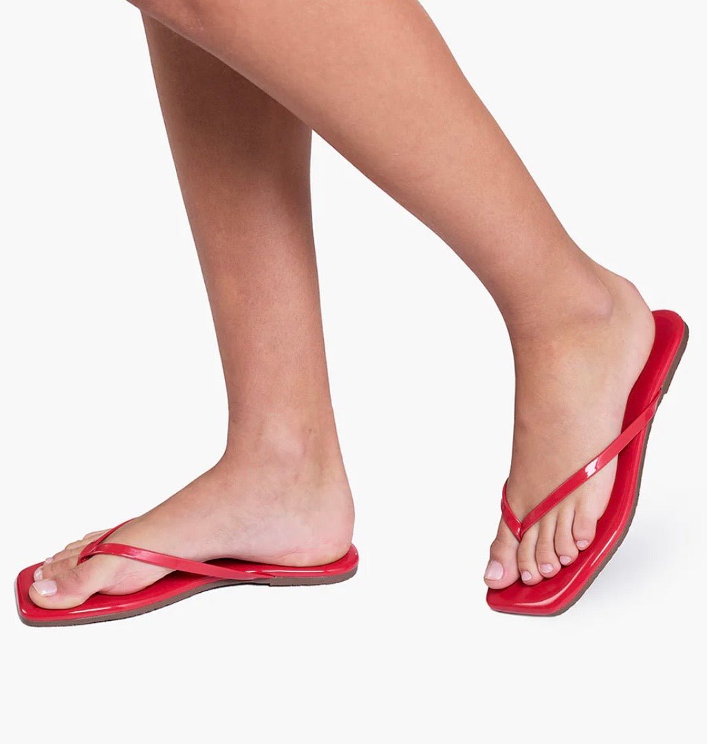 Square Lily Red Gloss TKEES - The Poolclub Monaco