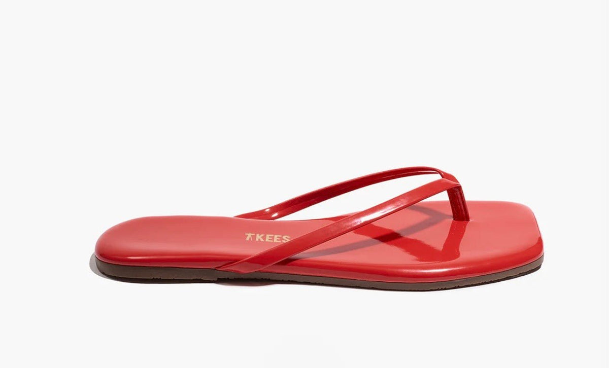 Square Lily Red Gloss TKEES - The Poolclub Monaco