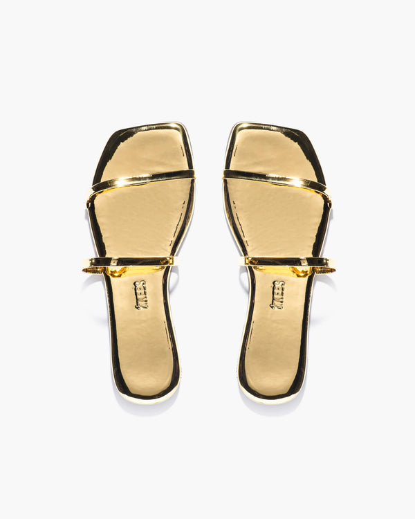 Square Toe Gemma Gold Mirror TKEES - The Poolclub Monaco