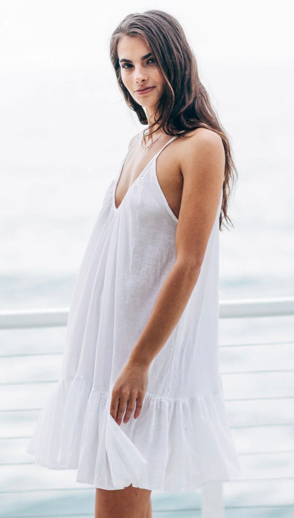 St. Tropez Mini Ruffle Optic White 9SEED - The Poolclub Monaco