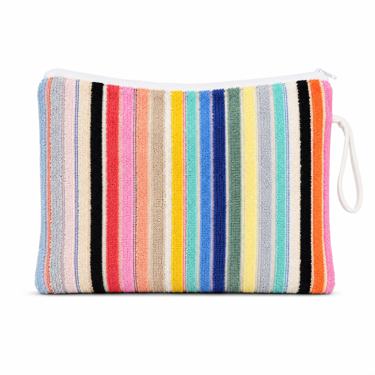 Terry Beach Clutch Florida Stripes - The Poolclub Monaco