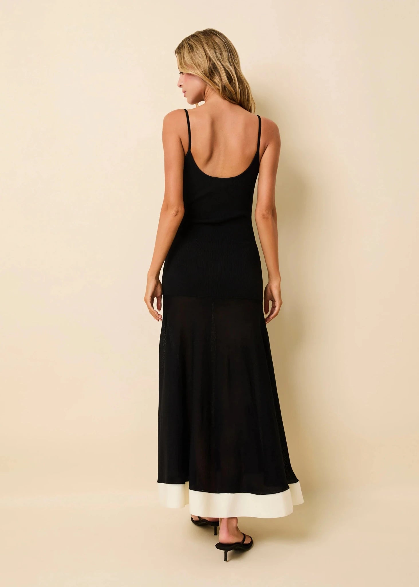 Tess Dress Noir x Brulé SOLID&STRIPED - The Poolclub Monaco