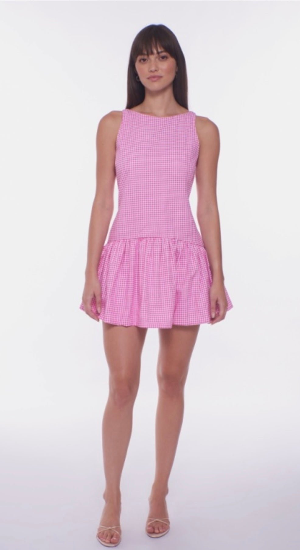 The Addison Pink Gingham - The Poolclub Monaco