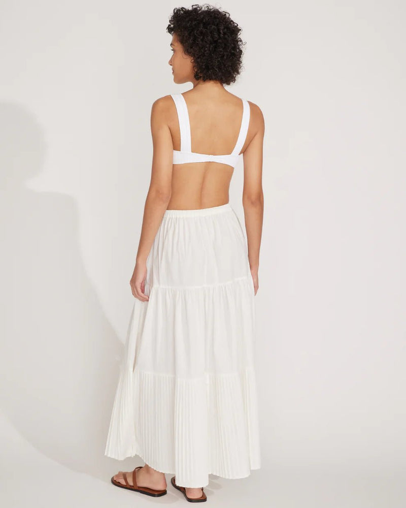 The Addison Skirt Marshmallow SOLID&STRIPED - The Poolclub Monaco