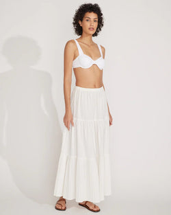 The Addison Skirt Marshmallow SOLID&STRIPED - The Poolclub Monaco