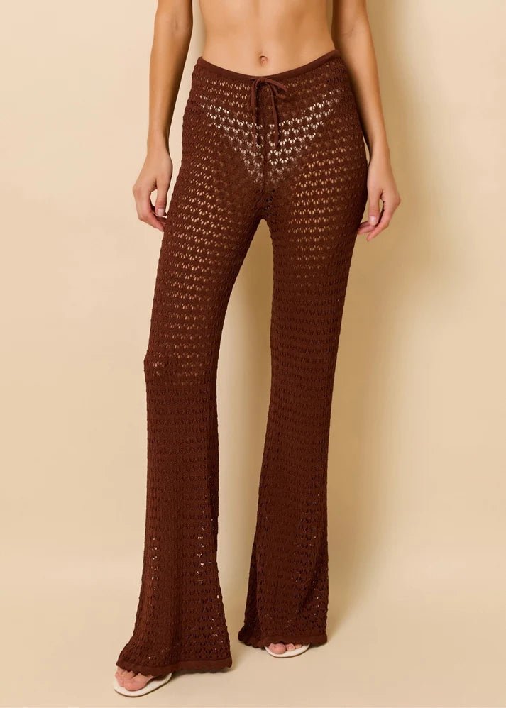 The Ayden Pants Truffle Knit SOLID & STRIPED - The Poolclub Monaco