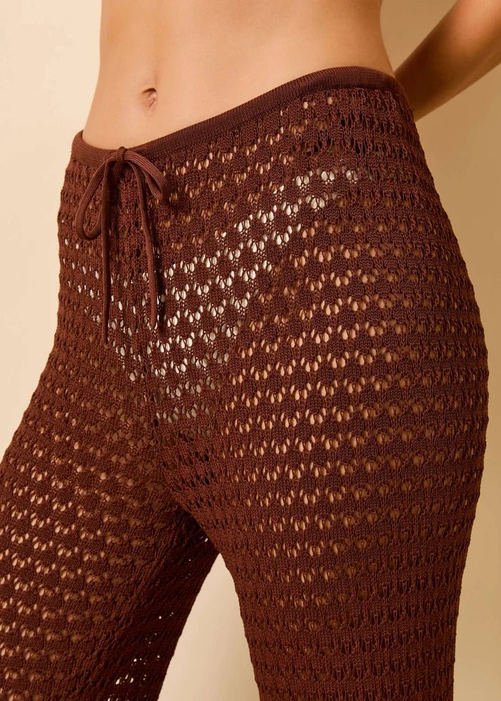 The Ayden Pants Truffle Knit SOLID & STRIPED - The Poolclub Monaco