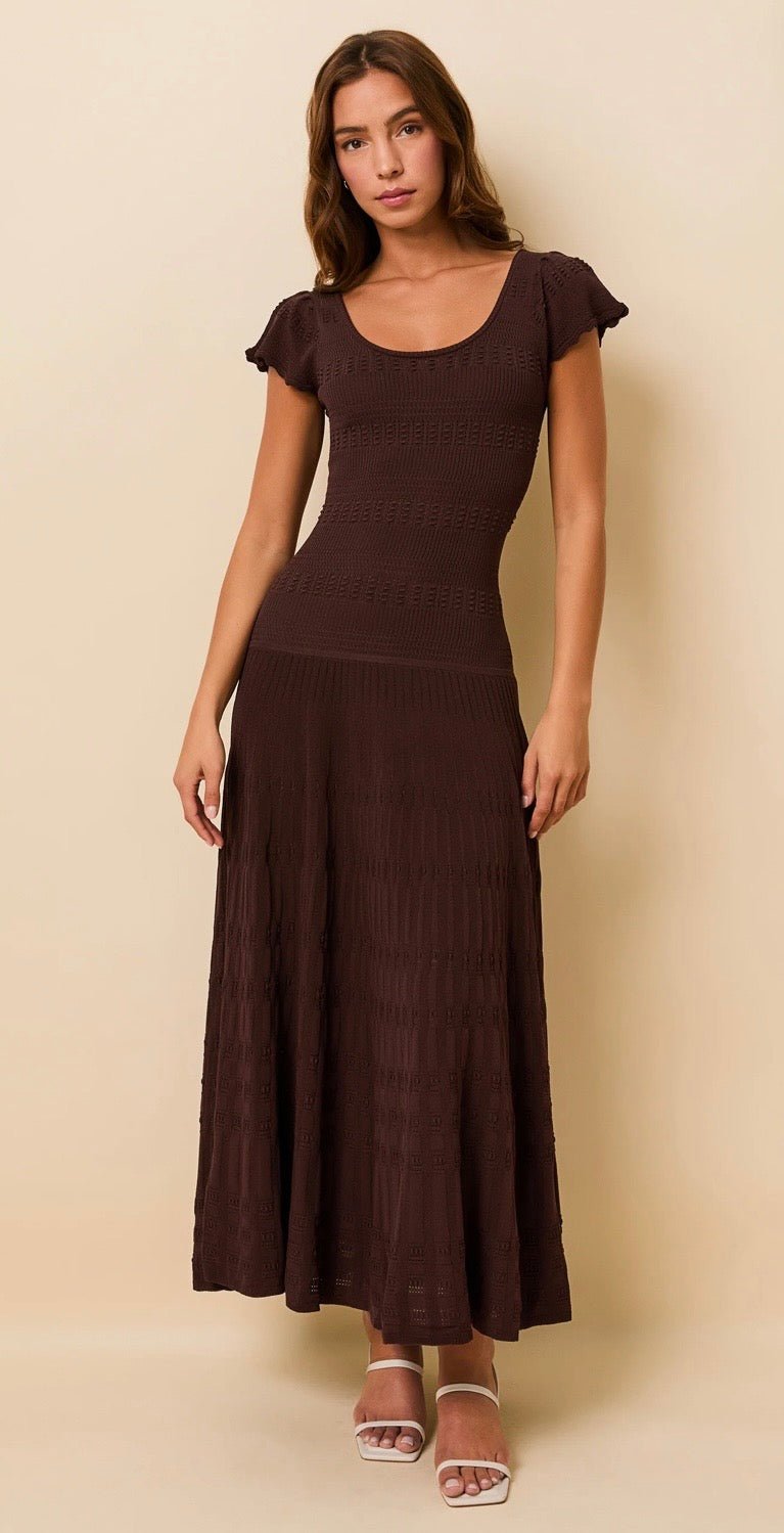 The Belle Dress Truffle SOLID & STRIPED - The Poolclub Monaco
