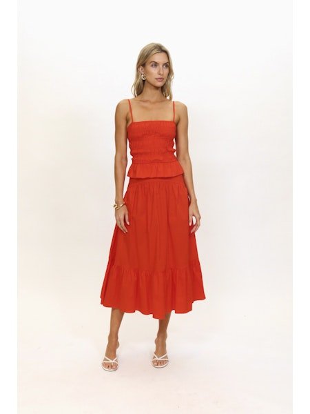 The Delta Top Habanero SOLID&STRIPED - The Poolclub Monaco