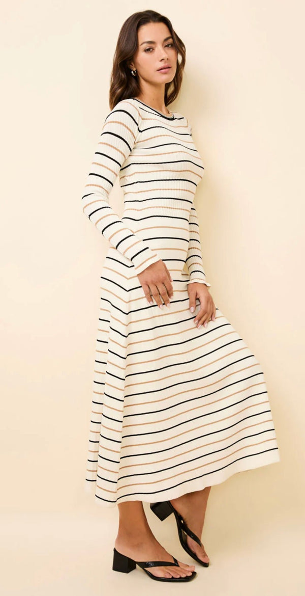 The Dora Multistripe Brulé SOLID&STRIPED - The Poolclub Monaco