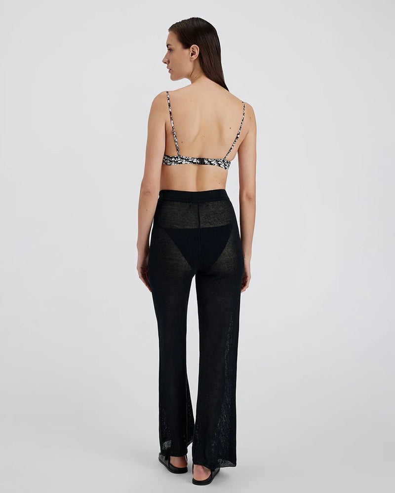 The Faye Pant Noir SOLID&STRIPED - The Poolclub Monaco