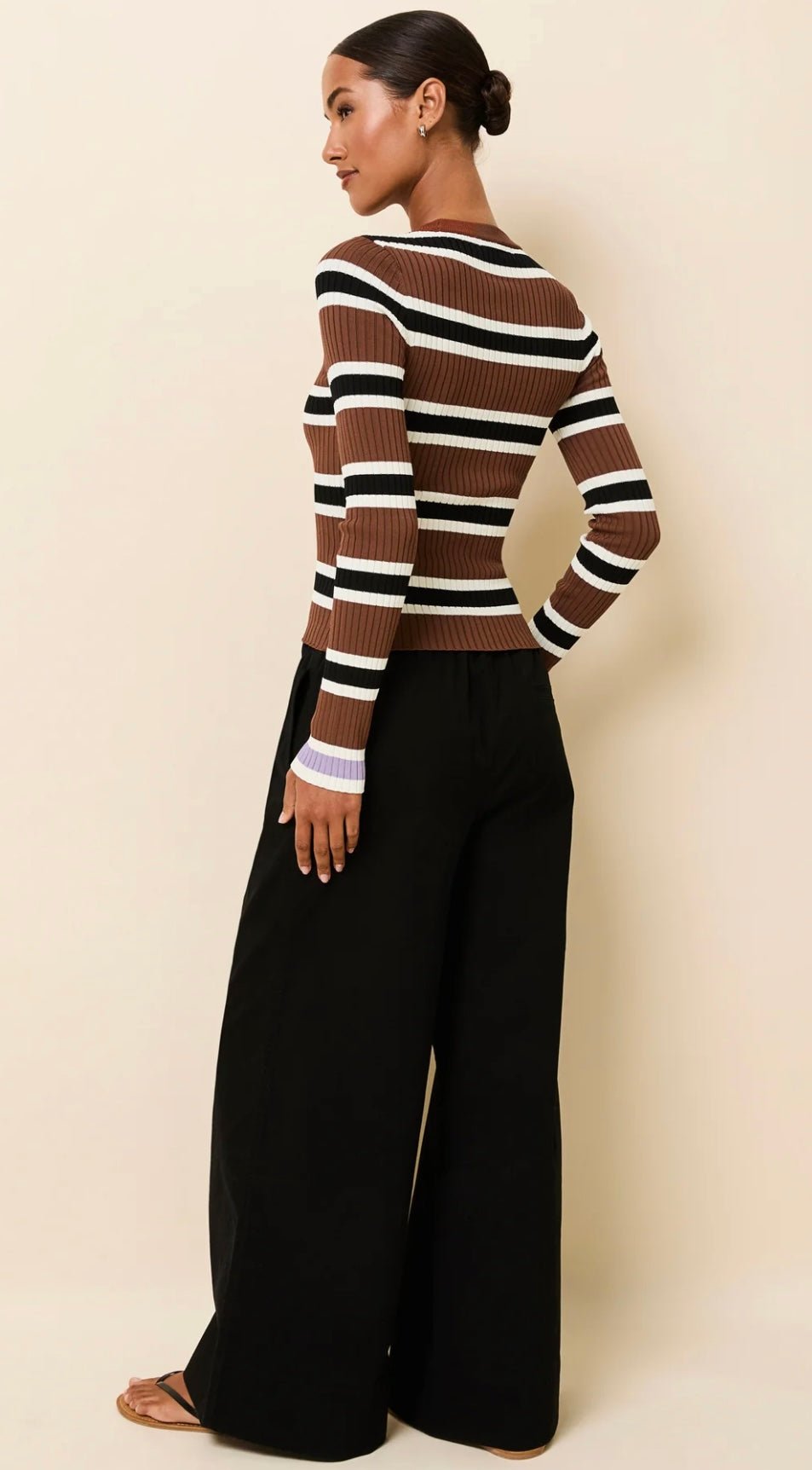 The Flynn Pant Noir SOLID&STRIPED - The Poolclub Monaco