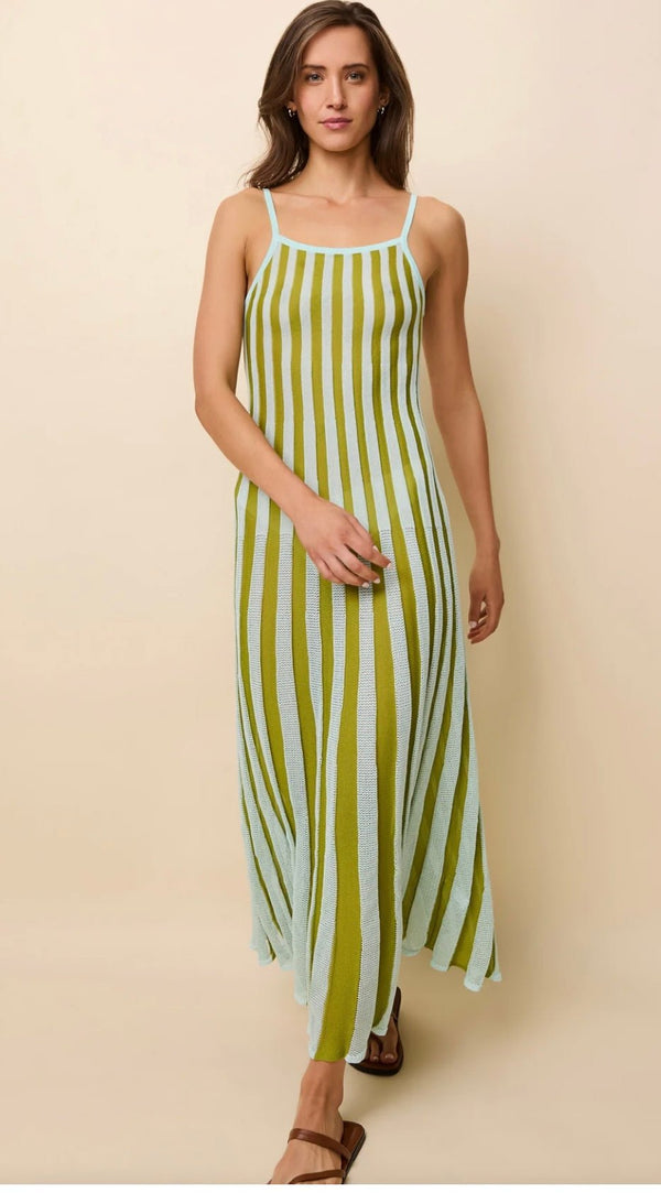 The Kaylee Sky/Chartreuse SOLID&STRIPED - The Poolclub Monaco