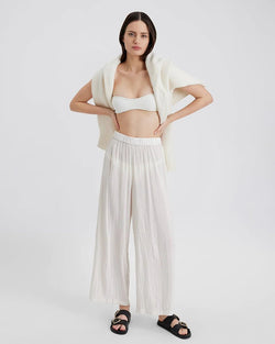 The Milly Pant Ecru SOLID&STRIPED - The Poolclub Monaco