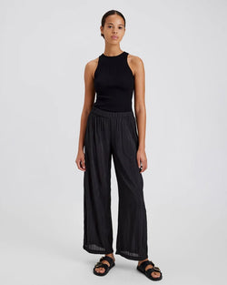 The Milly Pant Noir SOLID&STRIPED - The Poolclub Monaco