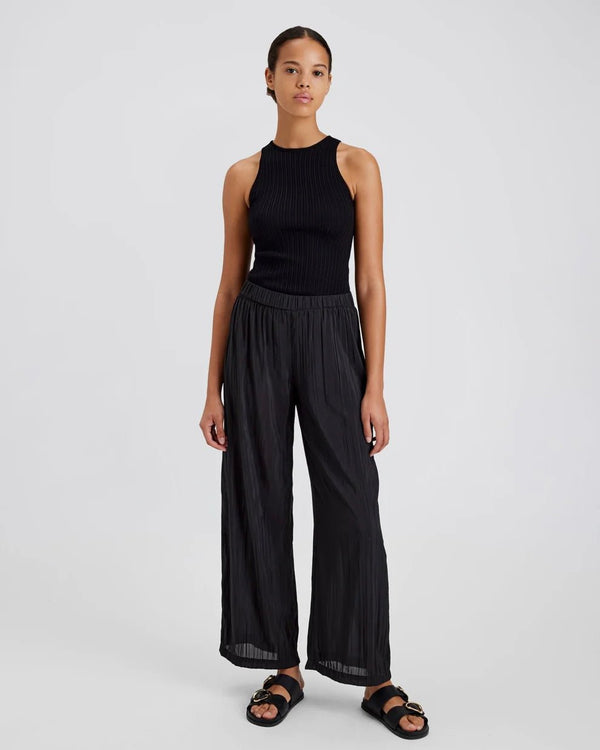 The Milly Pant Noir SOLID&STRIPED - The Poolclub Monaco