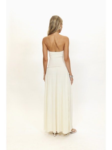 The Strapless Soglio Brulé SOLID&amp;STRIPED - The Poolclub Monaco