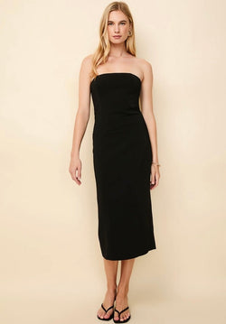 The Tori Dress Noir SOLID&STRIPED - The Poolclub Monaco