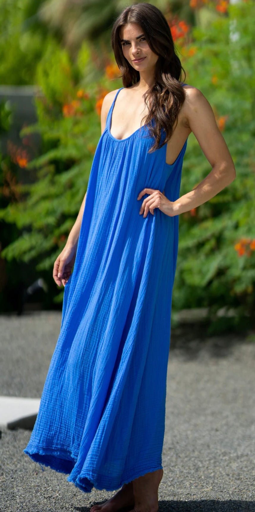 Tulum Caftan Morrocan Blue 9SEED - The Poolclub Monaco