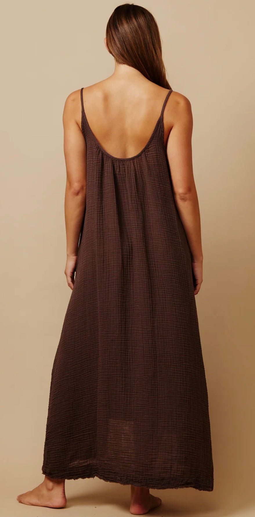 Tulum Dress Chocolate 9SEED - The Poolclub Monaco