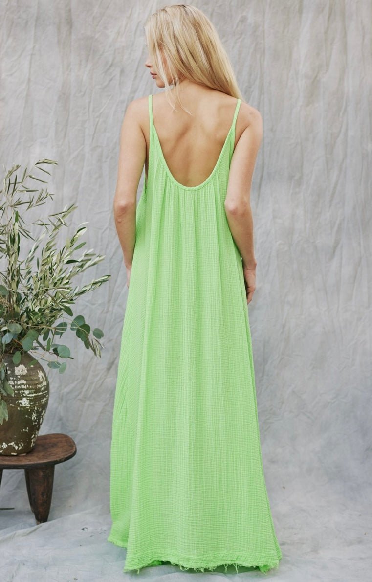 Tulum Maxi Dress Apple 9SEED - The Poolclub Monaco