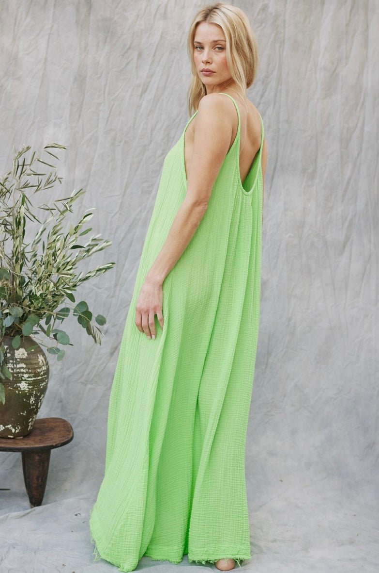 Tulum Maxi Dress Apple 9SEED - The Poolclub Monaco