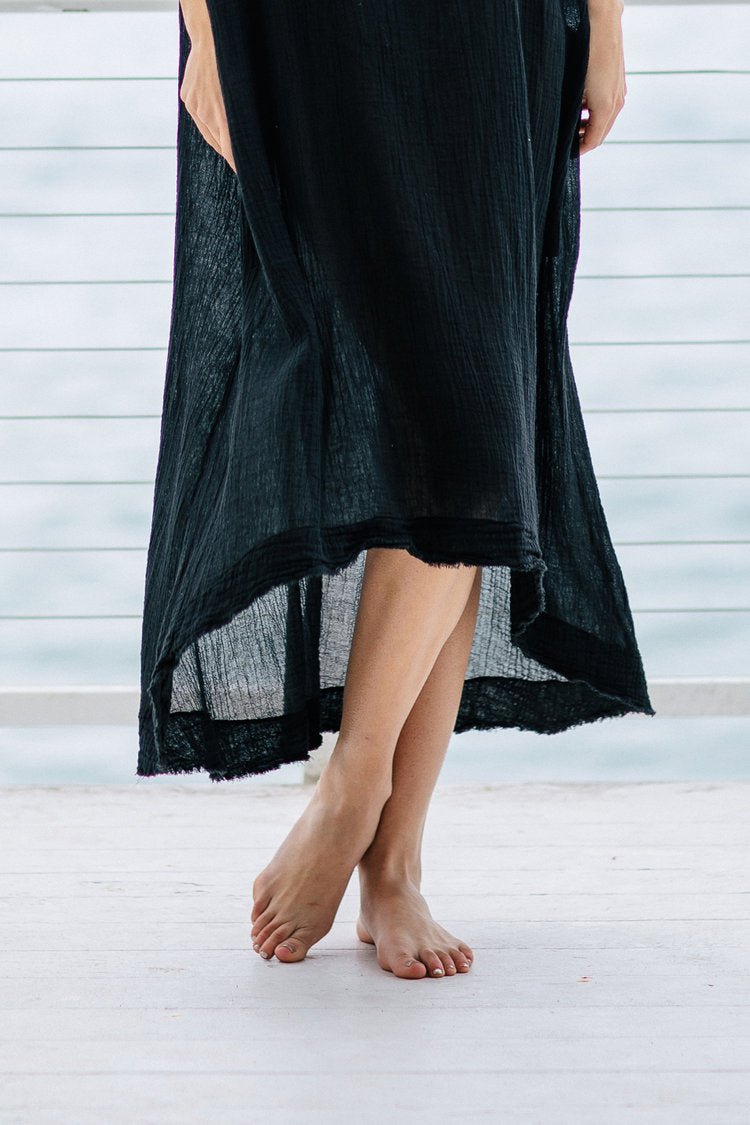 Tunisia Caftan Black 9SEED The Poolclub Monaco