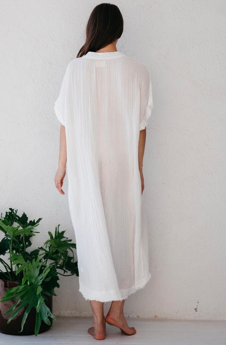 Tunisia Caftan White 9SEED - The Poolclub Monaco