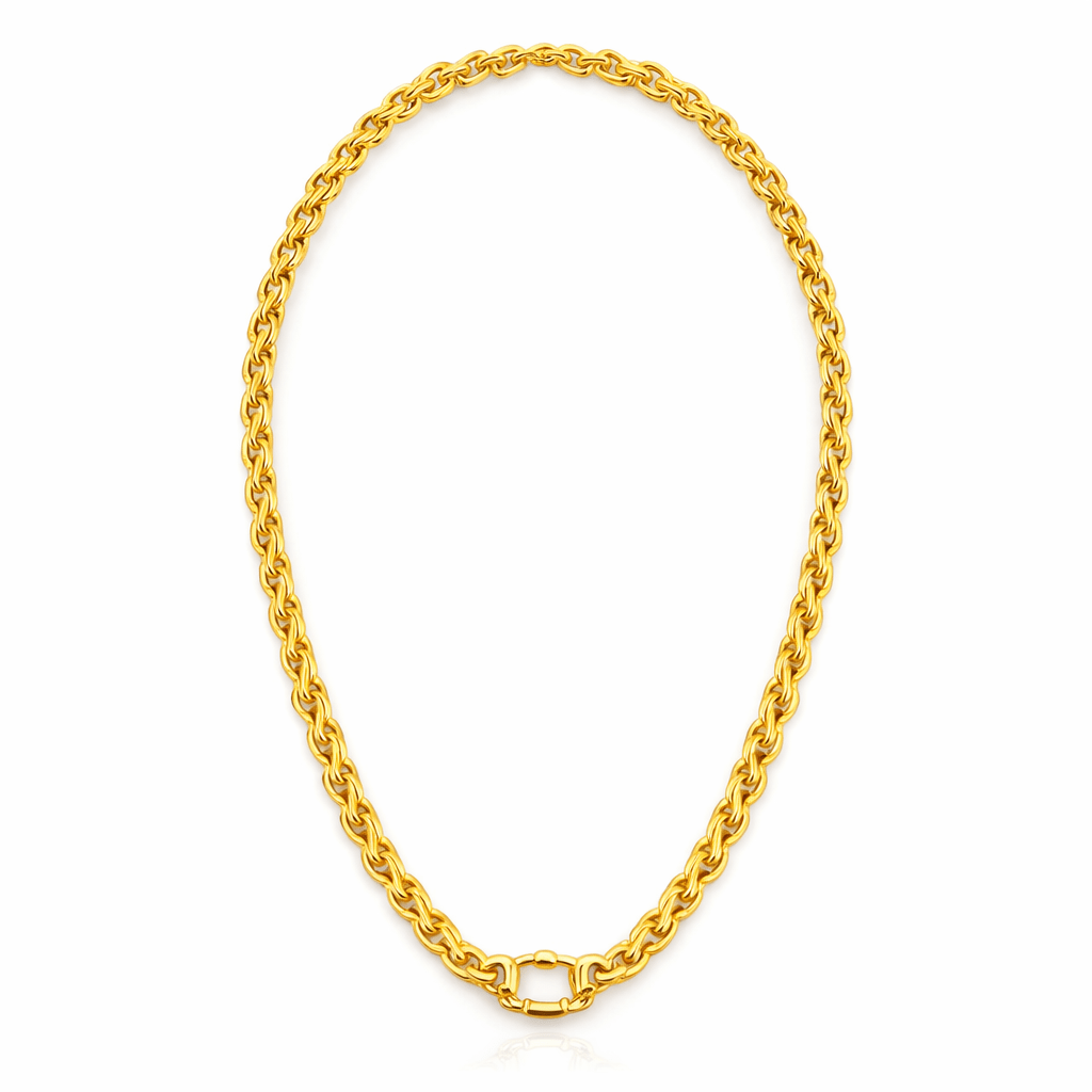 Vanessa Gold Plated 36 Inch Chain - The Poolclub Monaco